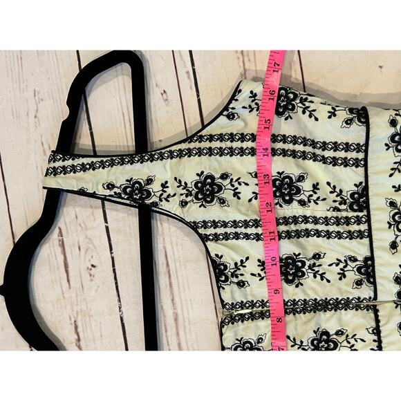 Carole Little Boho black & white dress Embroidery Size 8 - Picture 10 of 10